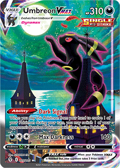Umbreon VMAX alternate art card from Evolving Skies
